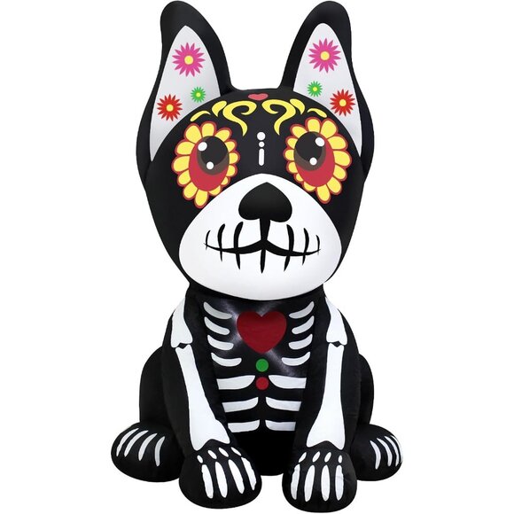 Halloween Inflatable Dog Dia de Los Muertos with LED Lights for Yard Decor - Picture 7 of 7